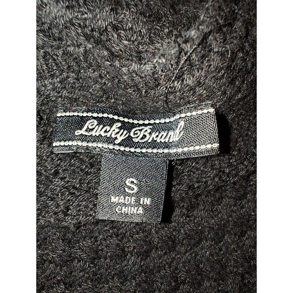 Lucky Brand Sweater Women's Size Small Black Long Sleeve Comfortable Top - Picture 2 of 11